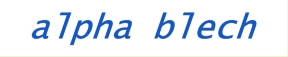 Logo alpha blech